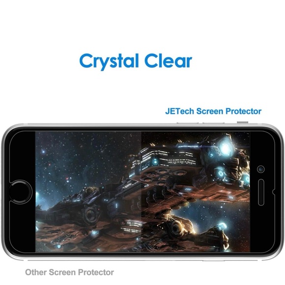 JETech Screen Protector Pack of 3 NIB - Picture 2 of 8
